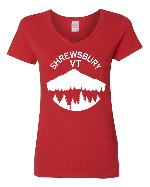 Town of Shrewsbury V-Neck Ladies Tee