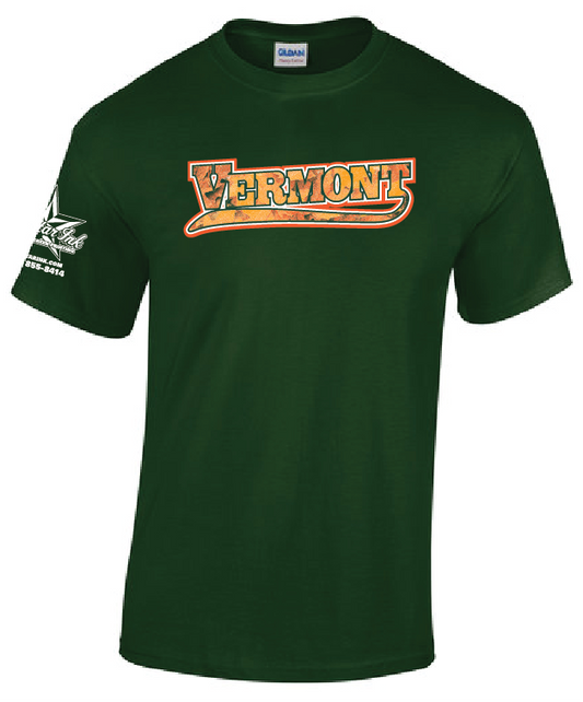 All-Star Ink Vermont Fall Forest Green t-shirt