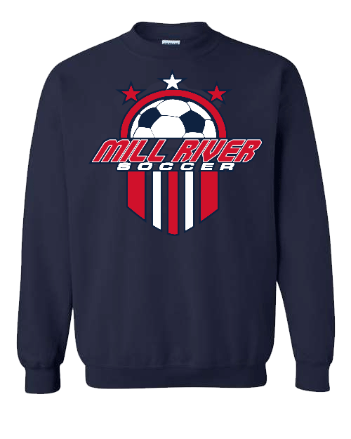 MRU Soccer Navy Crew Sweatshirt