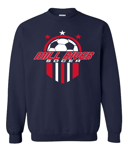 MRU Soccer Navy Crew Sweatshirt
