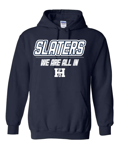FAir HAven WE are all In Navy Hooded Sweatshirts