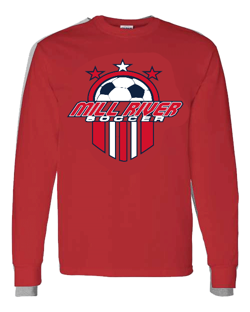 MRU soccer Red Long Sleeve T-shirt
