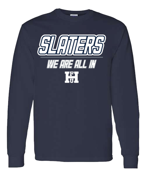 Fair Haven WE ARE ALL IN Navy Long Sleeve T-Shirt