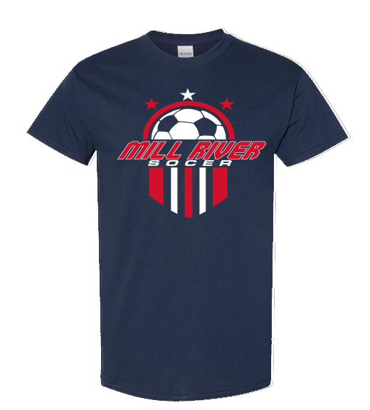 MRU Soccer Navy performnace Tee Shirt