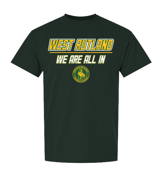 West Rutland WE ARE ALL IN Forest Green T-shirt