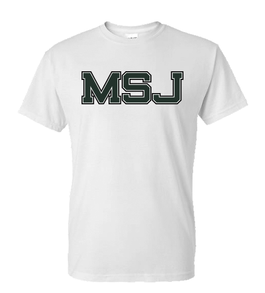 MSJ White Pre Printed T-Shirt