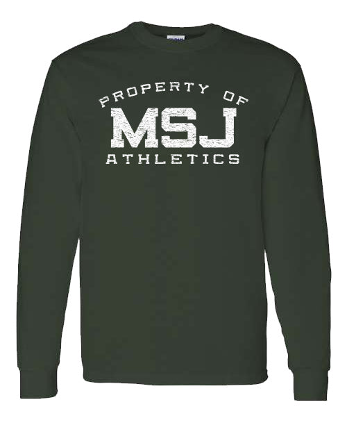 MSJ Property of Athletics  Long Sleeve T-Shirt