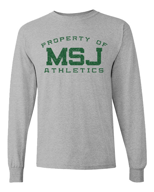 MSJ Property of Athletics  Long Sleeve T-Shirt