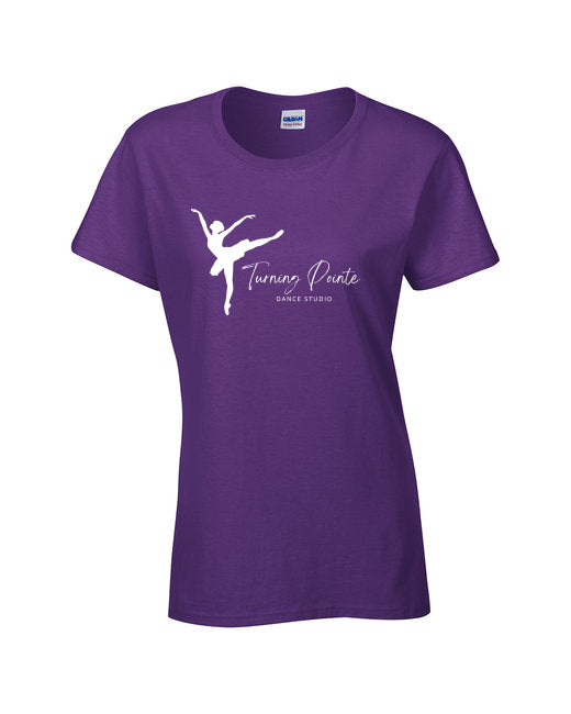 Turning Pointe Dance Studio Women 100% Cotton T-Shirt