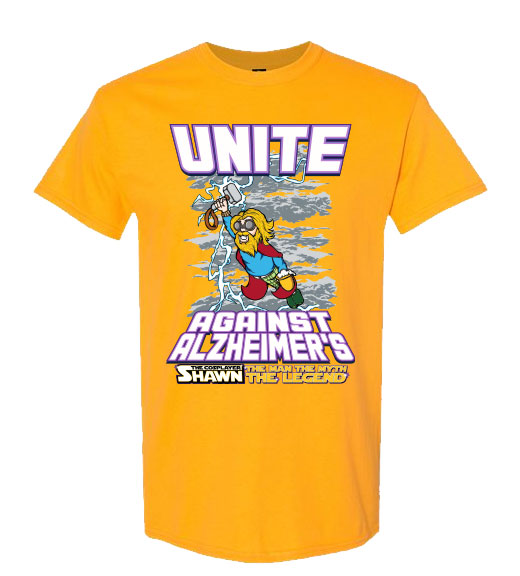 Shawn the Cosplayer Unite Against Alzheimer's T-Shirts