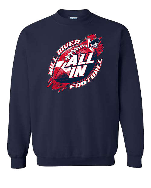 MRU "All In" Football Crew Sweatshirt