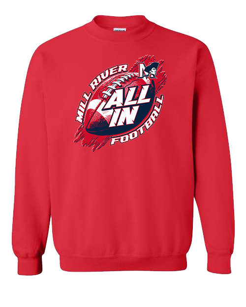 MRU "All In" Football Crew Sweatshirt