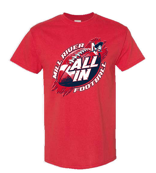 MRU "All In" Football T-Shirt