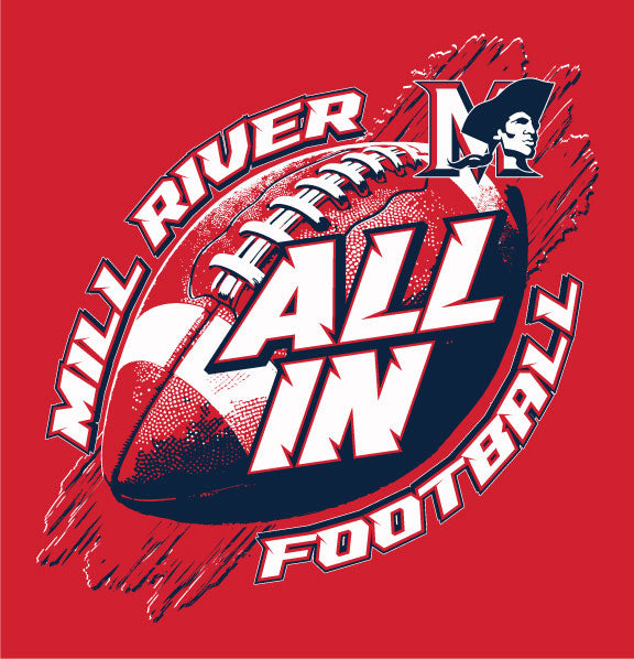 MRU "All In" Football T-Shirt