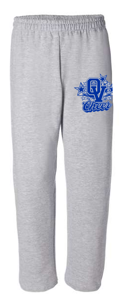Otter Valley Cheer Open-Bottom Sweatpants