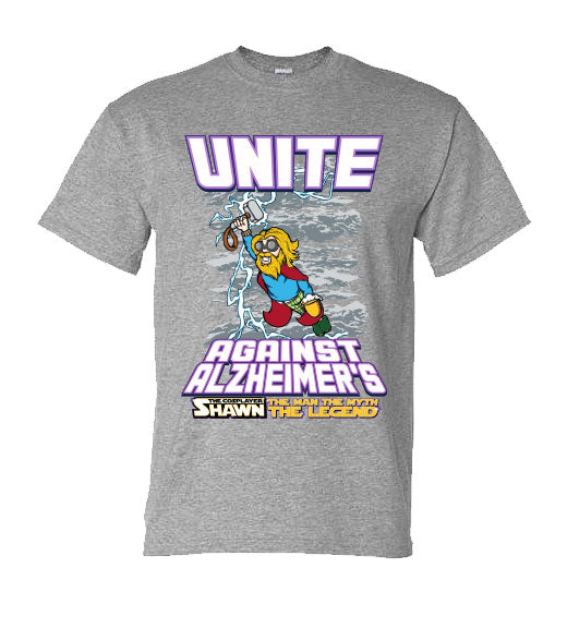 Shawn the Cosplayer Unite Against Alzheimer's T-Shirts